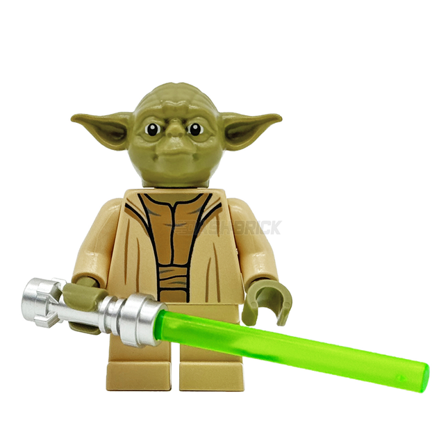 LEGO Minifigure - Yoda - Olive Green, Open Robe with Small Creases (2023) [STAR WARS]