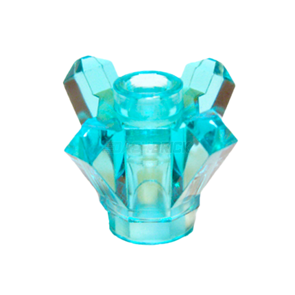LEGO Rock 1 x 1 Crystal 4 Point, Trans-Light Blue [11127]