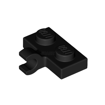 LEGO Plate, Modified 1 x 2, Clip on Side (Horizontal Grip), Black [11476] 6313116