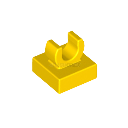 LEGO Tile, Modified 1 x 1 with Open O Clip, Yellow [15712]