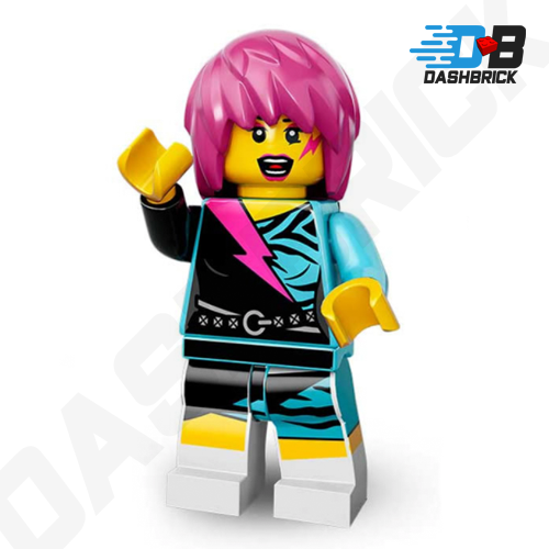 Lego Rocker Character LEGO Collectable Minifigures - Rocker Girl (15 of 16) Series 7 – Dashbrick