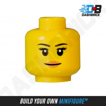 LEGO Minifigure Head - Female, Closed Lips