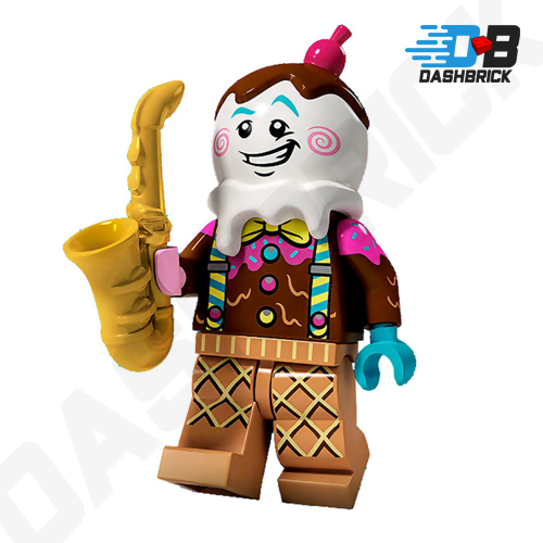 LEGO Collectable Minifigures - Ice Cream Saxophonist (1 or 12) [VIDIYO]