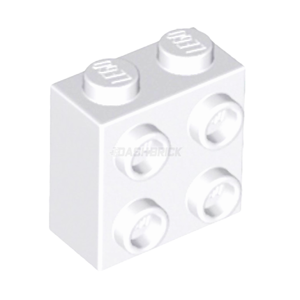 LEGO Brick, Modified 1 x 2 x 1 2/3 with Studs on One Side, White [22885] 6218823