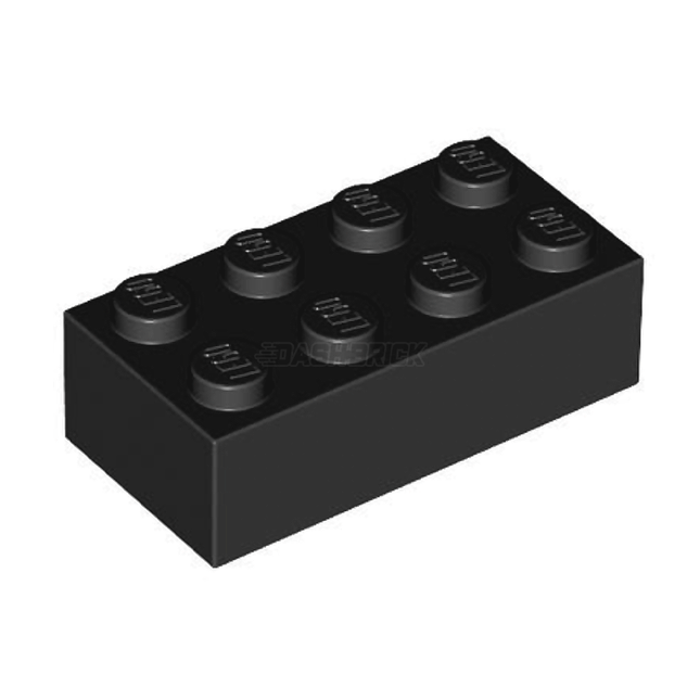 LEGO Brick 2 x 4, Black [3001] 300126