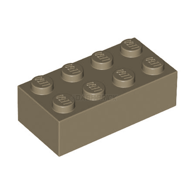 LEGO Brick 2 x 4, Dark Tan [3001]