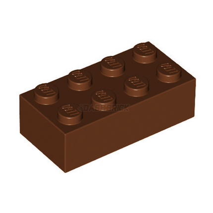 LEGO Brick 2 x 4, Reddish Brown [3001]