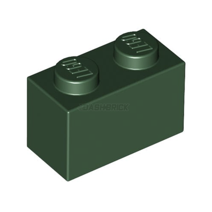 LEGO Brick 1 x 2, Dark Green [3004]