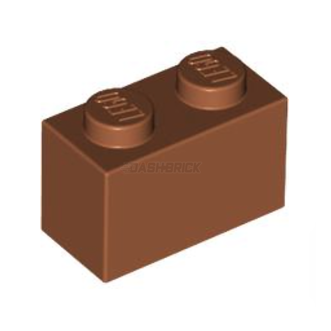 LEGO Brick 1 x 2, Dark Orange [3004]