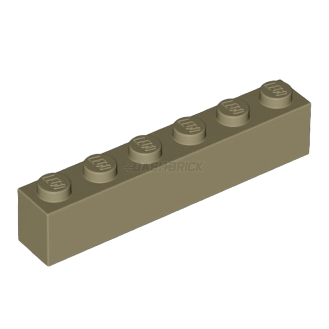 LEGO Brick, 1 x 6, Dark Tan [3009] 4497071