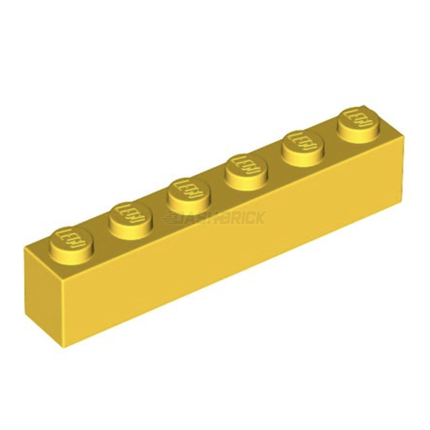 LEGO Brick, 1 x 6, Yellow [3009]