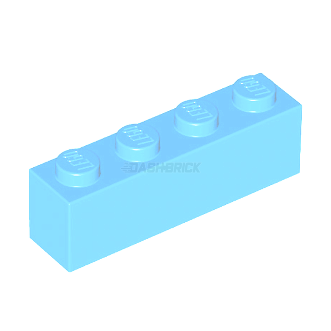 LEGO Brick, 1 x 4, Medium Azure [3010]