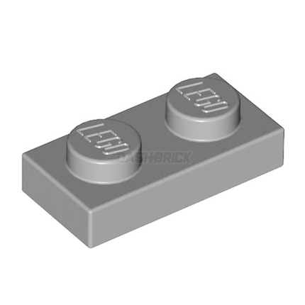 LEGO Plate, 1 x 2, Light Grey [3023] 4211398