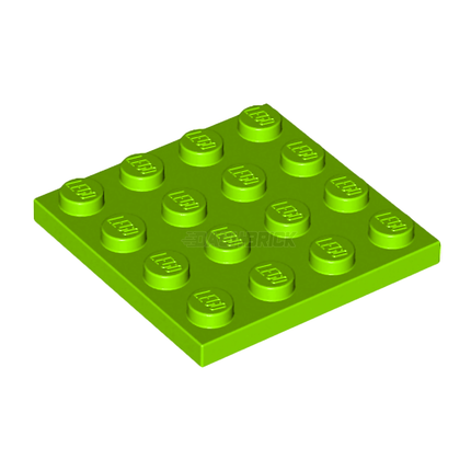 LEGO Plate 4 x 4, Lime Green [3031]