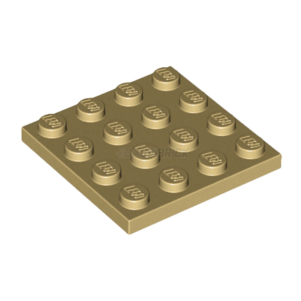 LEGO Plate 4 x 4, Tan [3031] 4243824