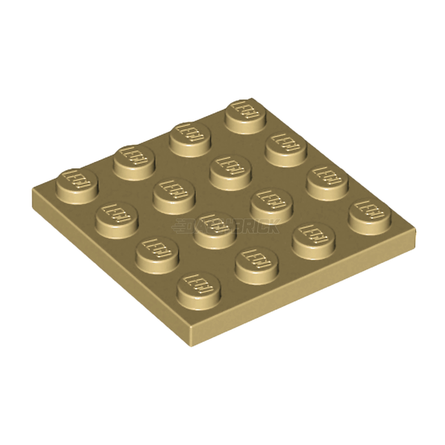 LEGO Plate 4 x 4, Tan [3031] 4243824