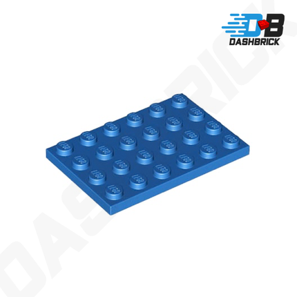 LEGO Plate 4 x 6, Blue [3032]