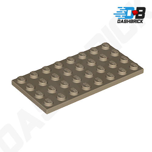 LEGO Plate 4 x 8, Dark Tan [3035]