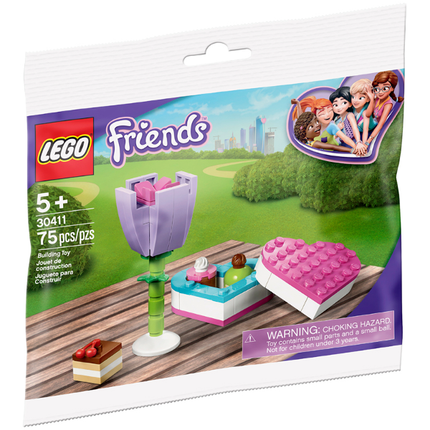 LEGO® Friends™ - Chocolate Box & Flower Polybag (2020) [30411] Retired Set
