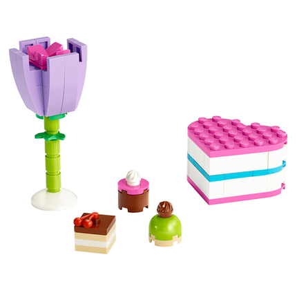LEGO® Friends™ - Chocolate Box & Flower Polybag (2020) [30411] Retired Set
