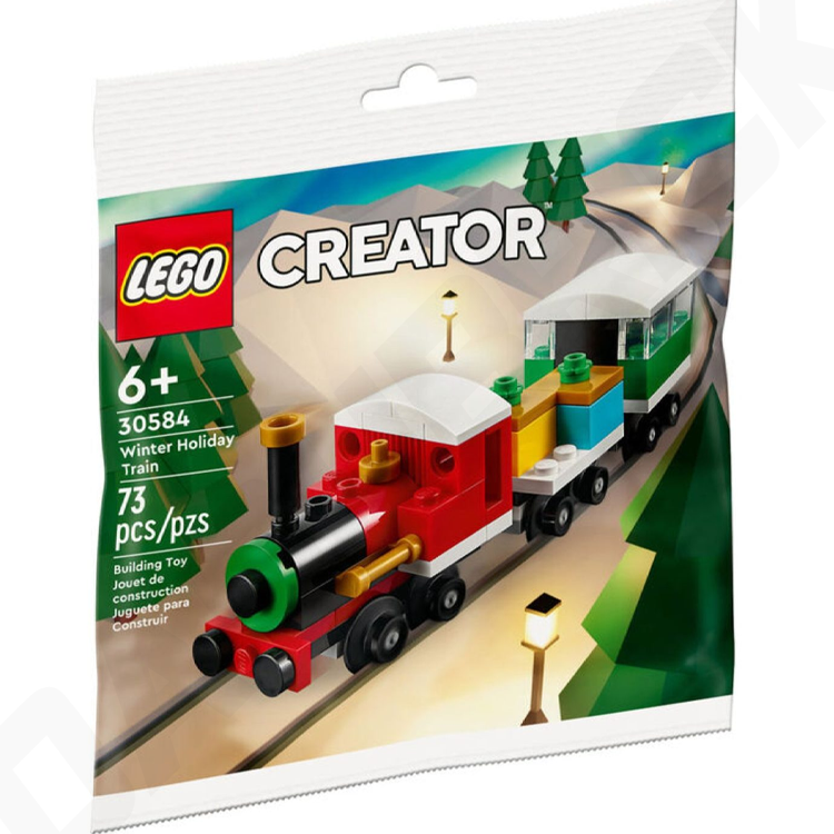 Lego winter online train set