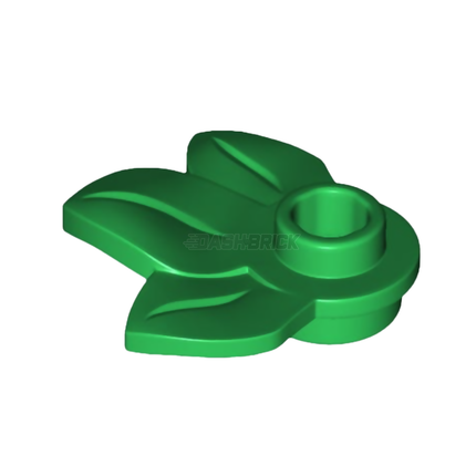 LEGO Plant Plate, Round 1 x 1 with 3 Leaves, Green [32607] 6229130