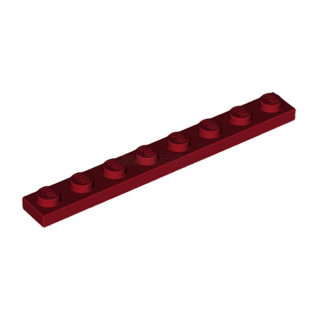 LEGO Plate 1 x 8, Dark Red [3460]