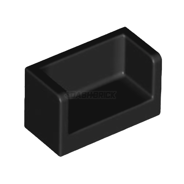 LEGO Panel 1 x 2 x 1, Rounded Corners and 2 Sides, Black [23969] 6248496