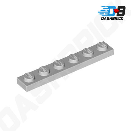 LEGO Plate, 1 x 6, Light Grey [3666] 4211438