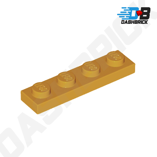 LEGO® Plate, 1 x 4, Medium Nougat [3710]