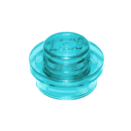 LEGO Round Plate, 1 x 1, Transparent Light Blue, "Water" [4073]