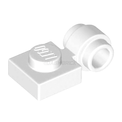 LEGO Plate, Modified 1 x 1 with Light Attachment - Thick Ring, White [4081b]