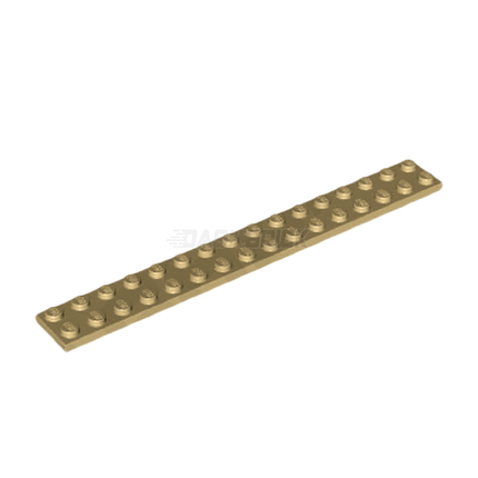 LEGO Plate 2 x 16, Tan [4282] 4124486