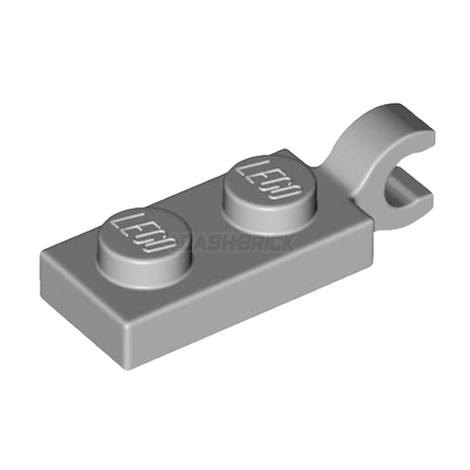 LEGO Plate, Modified 1 x 2 with Clip on End (Horizontal Grip), Light Grey [63868] 6319336
