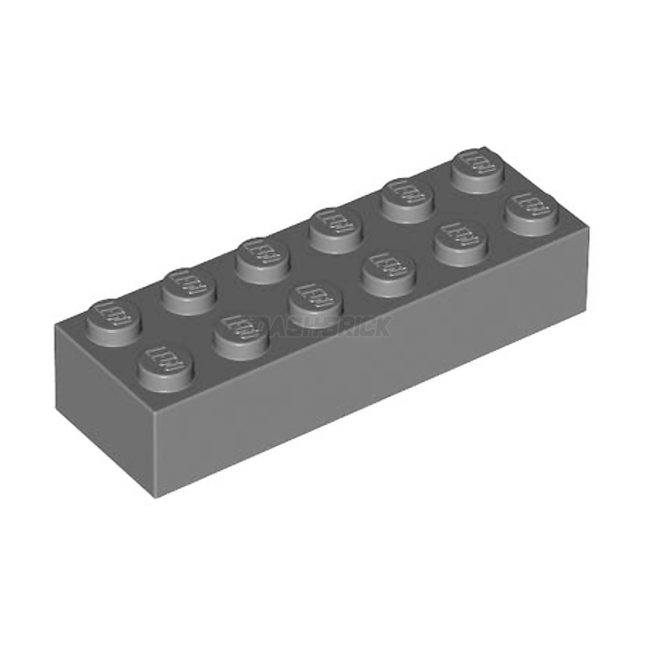 LEGO Brick 2 x 6, Dark Grey [2456]