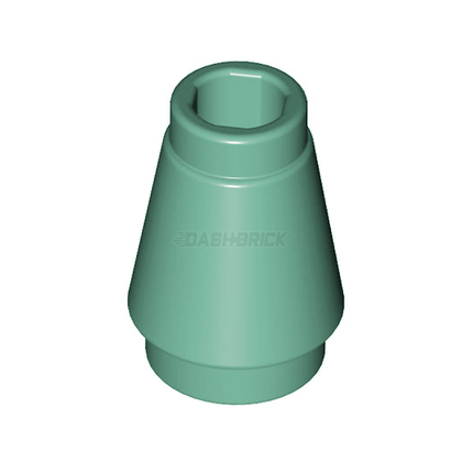 LEGO Cone 1 x 1 with Top Groove, Sand Green [4589b]