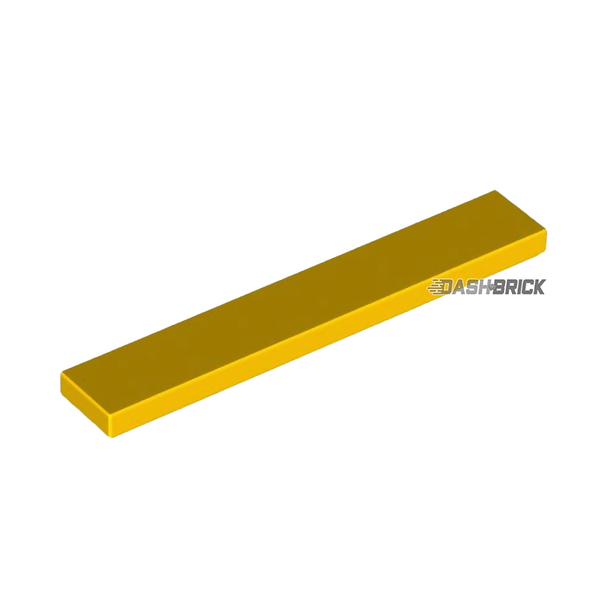 LEGO Tile 1 x 6, Yellow [6636] 663624 – Dashbrick