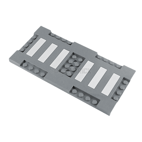 LEGO Plate - Road Crosswalk, 8 x 16 Brick/Plate [71772pb01]