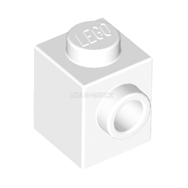 LEGO Brick, Modified 1 x 1, Stud on 1 Side, White [87087]