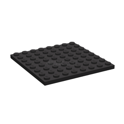 LEGO Plate, 8 x 8, Black [41539]