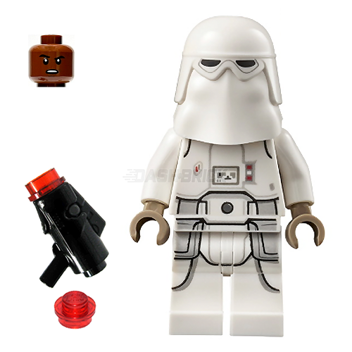 LEGO Minifigure - Snowtrooper - Male, Printed Legs, Dark Tan Hands, Reddish Brown Head, Grimace [STAR WARS]