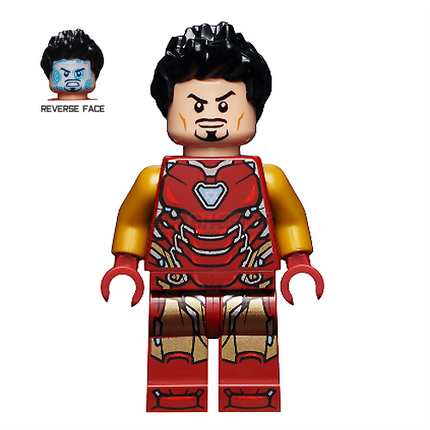LEGO Minifigure - Iron Man Mark 85 Armor - Black Hair [MARVEL]