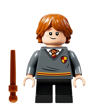 LEGO Minifigure - Ron Weasley, Gryffindor Sweater, Short Legs [HARRY POTTER]