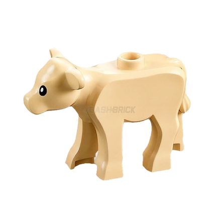 LEGO Minifigure Animal - Cow, Small, Calf, Tan with Print [1568pb01]