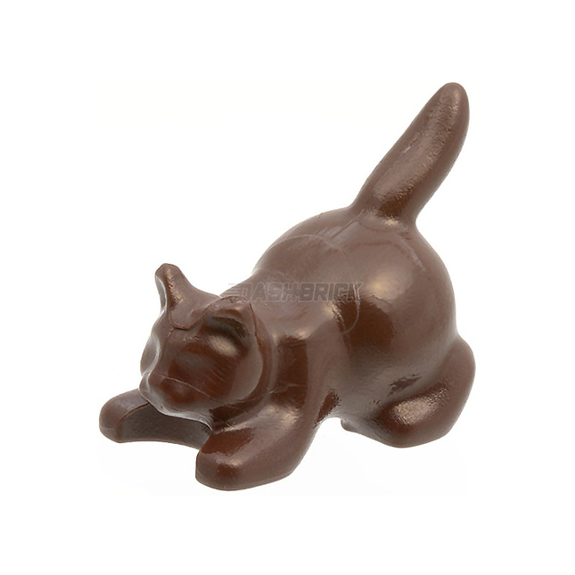 LEGO Minifigure Animal - Crouching Cat, Dark Brown [6251]