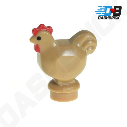 LEGO Chicken, Brown - Minifigure Animal [95342pb01]