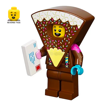 LEGO Minifigure - Chocolate Cake Costume Guy (BAM Limited Release) [CITY]