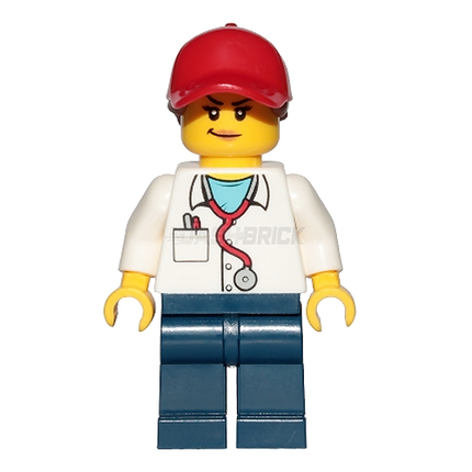 LEGO Minifigure - Personal Trainer,Woman, Reddish Brown Ponytail [CITY]