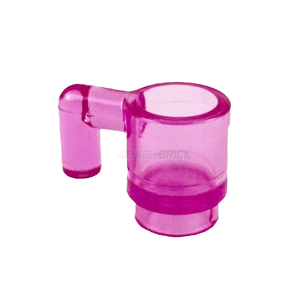 LEGO Minifigure Accessory - Mug/Cup, Trans-Dark Pink [3899]