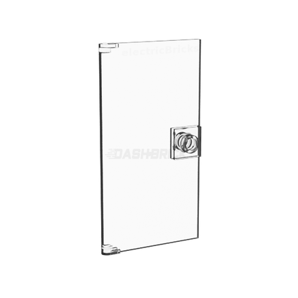 LEGO Door, 1 x 4 x 6 with Stud Handle, Trans-Clear [60616]